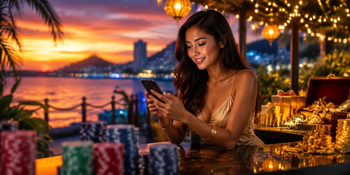 Antara muka kasino mudah alih di Kota Kinabalu dengan navigasi ringkas dan lancar